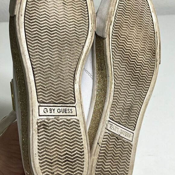 G by Guess Women's Size 7 Lace Up White Sneakers GGMallory5-R - Picture 6 of 7